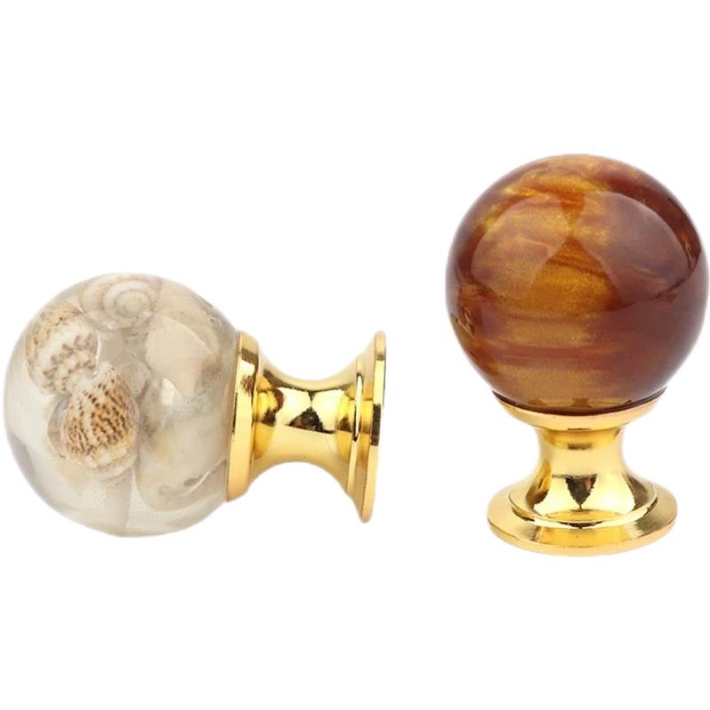 Furniture Hardware Gold - Amber Shell Tiger Eye Gold Cupboard