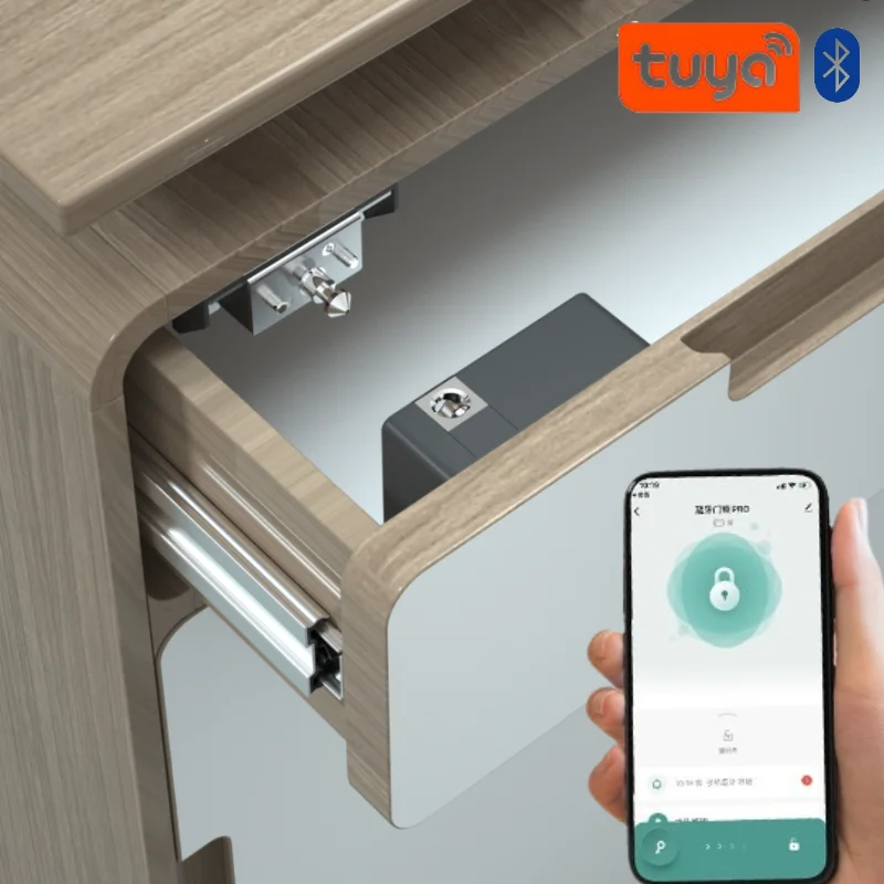 Furniture Hardware Suppliers - Tuya Smart Cabinet Door Lock Keyless