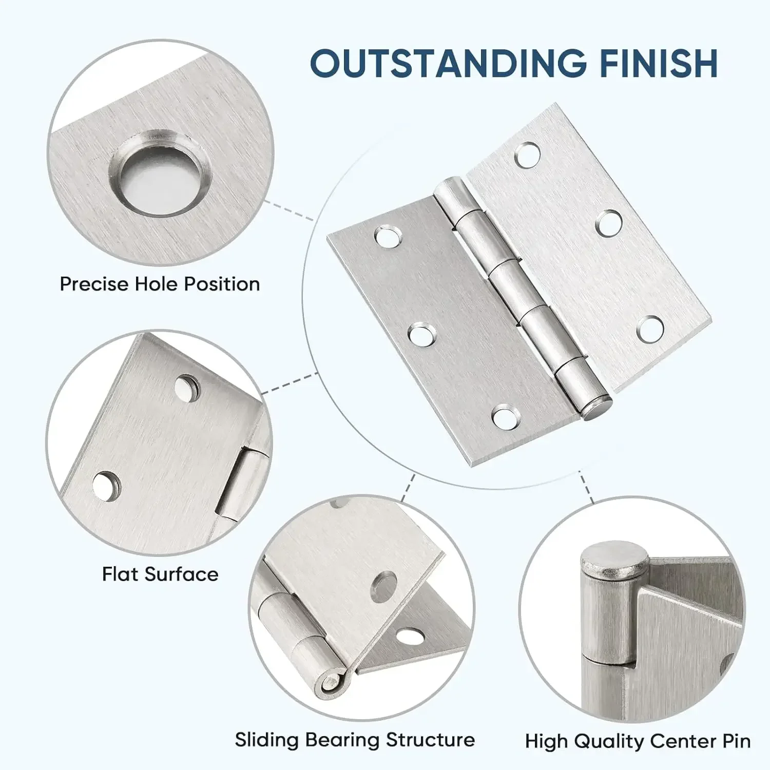 1-4 Inch Universal Door Hinges - Furniture Hardware Replacement Parts ulasan dan harga