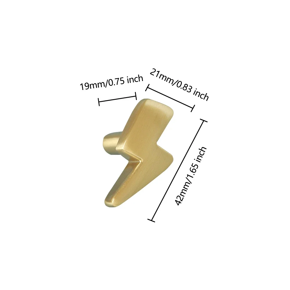 Lightning Design Brass Cabinet - Unique Furniture Hardware ulasan dan harga