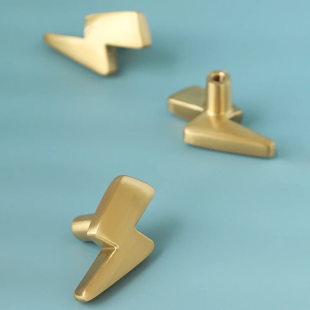 Lightning Design Brass Cabinet - Unique Furniture Hardware ulasan dan harga