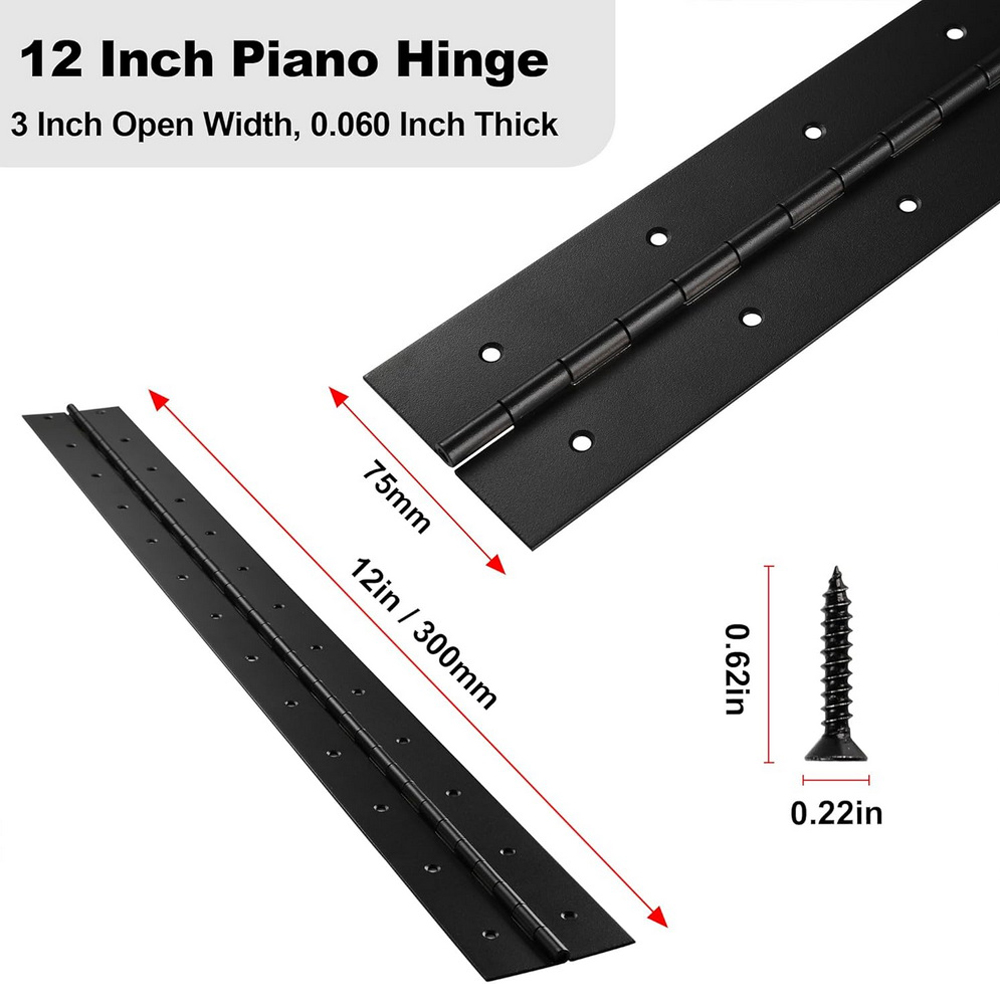 6in-20in Black Piano Hinges He - Furniture Hardware Replacement Parts ulasan dan harga
