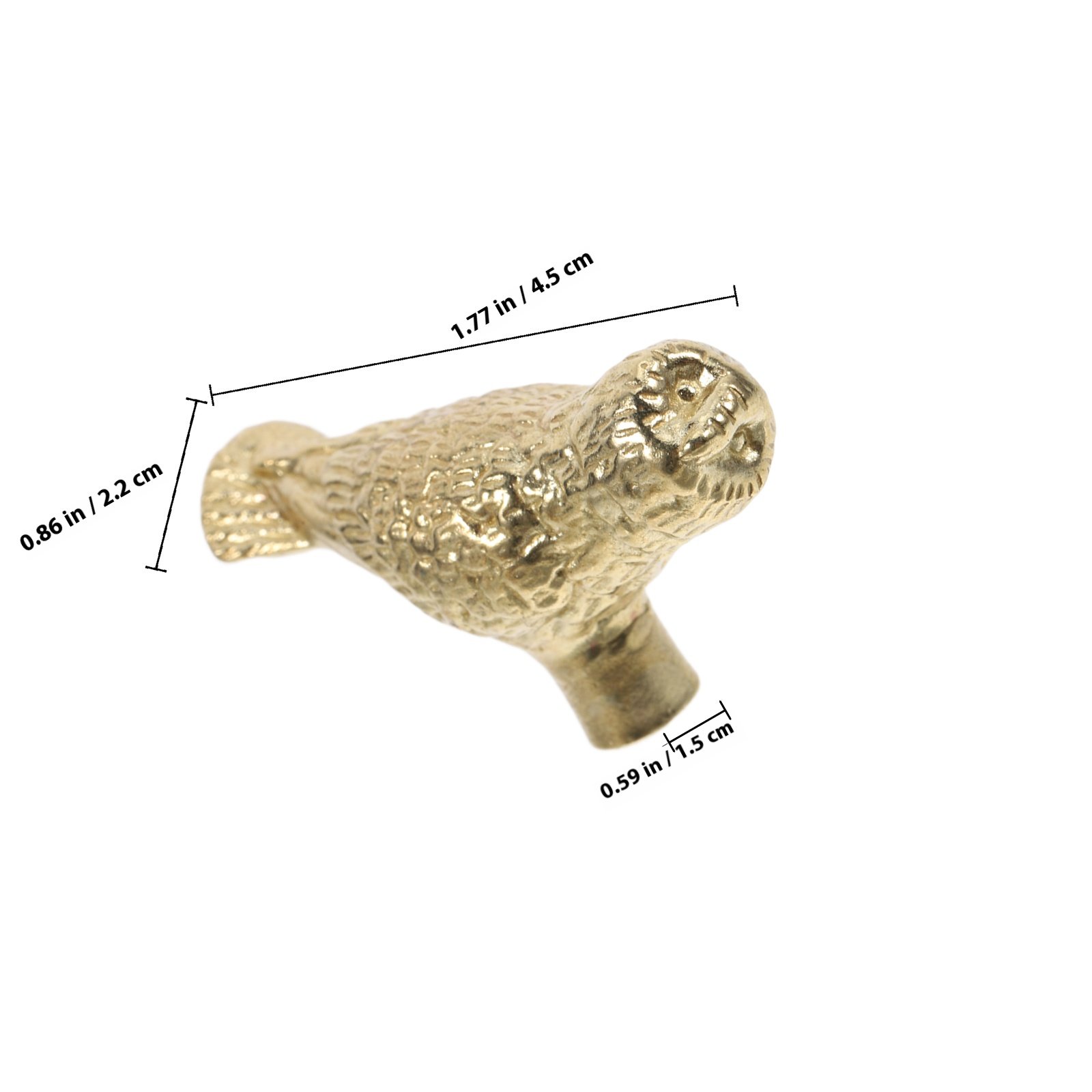 2Pcs Brass Owl Cabinet Pulls V - Unique Furniture Hardware ulasan dan harga