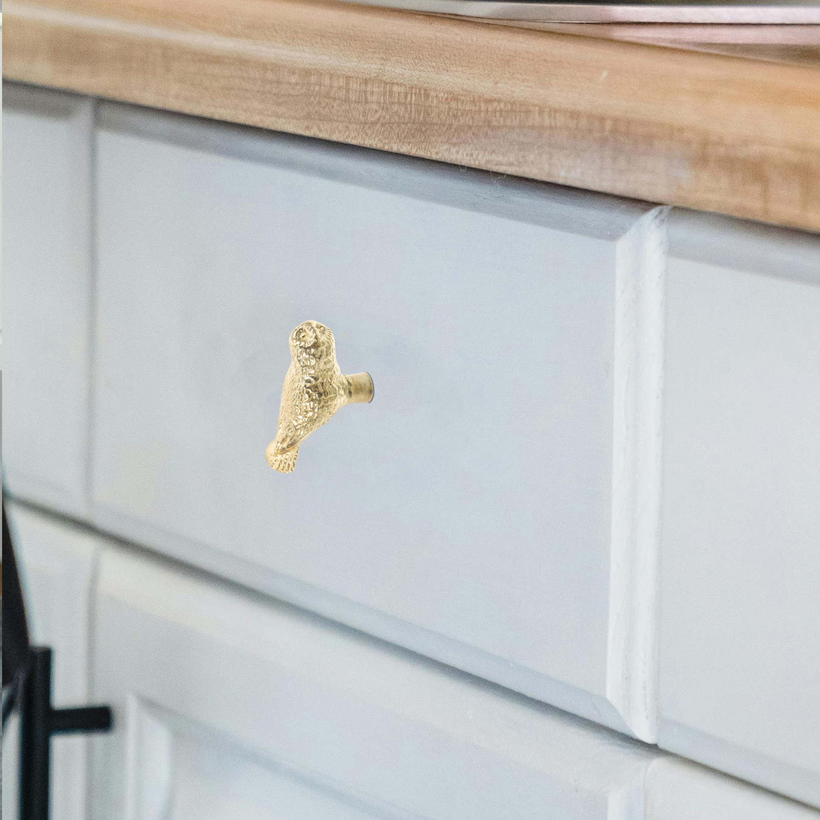 2Pcs Brass Owl Cabinet Pulls V - Unique Furniture Hardware ulasan dan harga