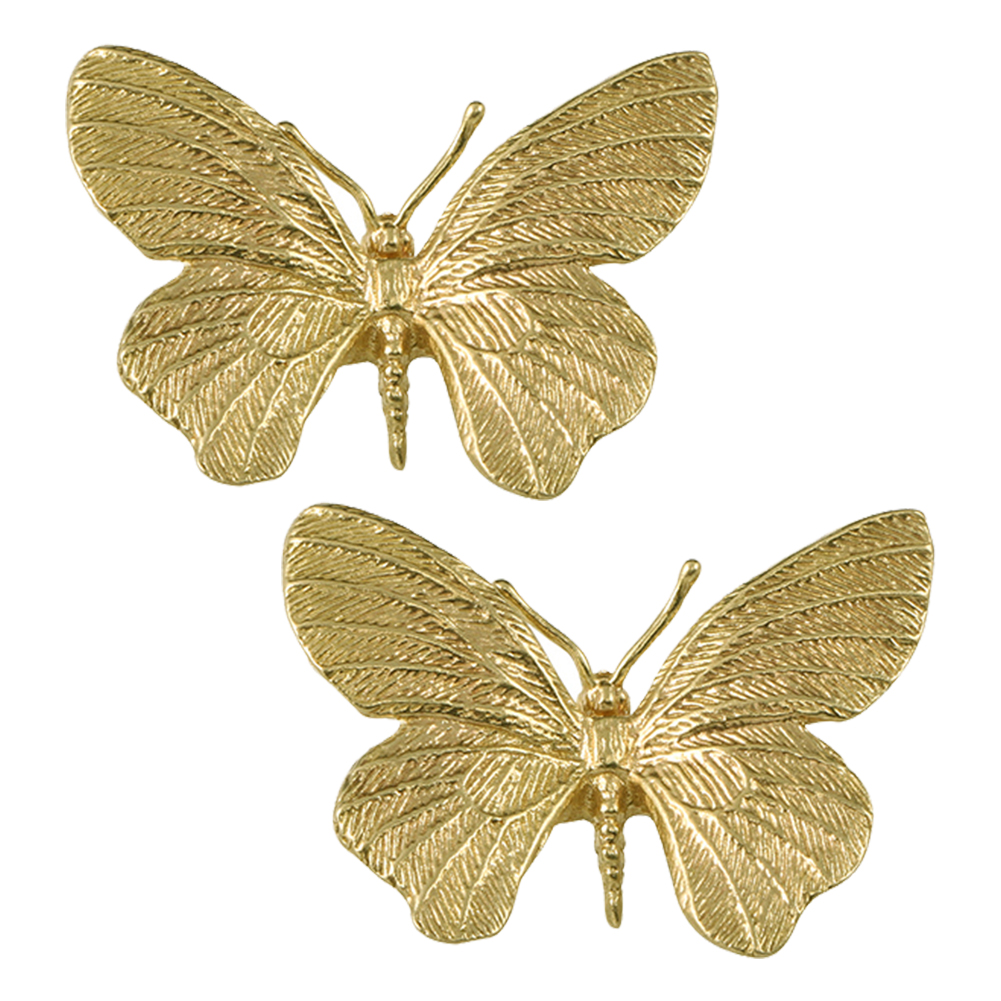 2Pcs Retro Butterfly/Dragonfly - Furniture Hardware Gold ulasan dan harga