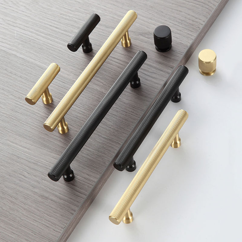 Gold Black Brass Handle with S - Furniture Hardware Gold ulasan dan harga