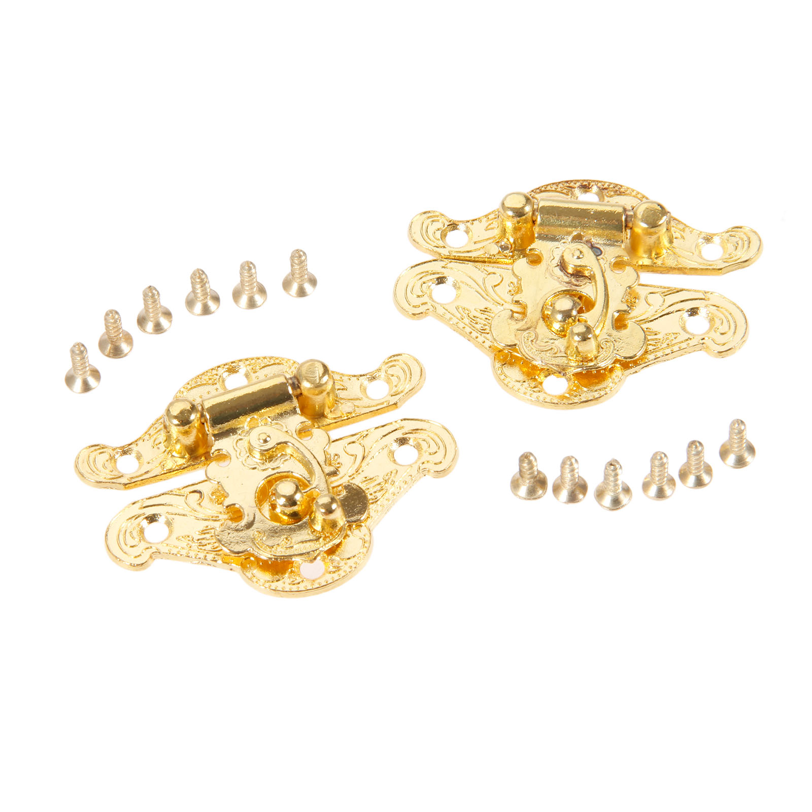 DRELD 2Pcs Antique Gold Box La - Furniture Hardware Gold ulasan dan harga