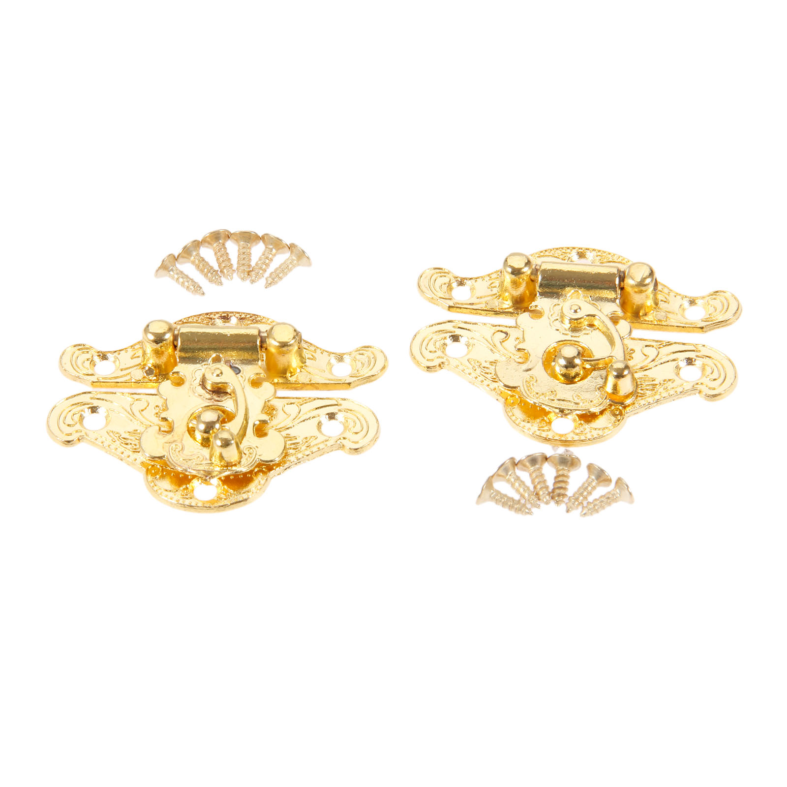 DRELD 2Pcs Antique Gold Box La - Furniture Hardware Gold ulasan dan harga