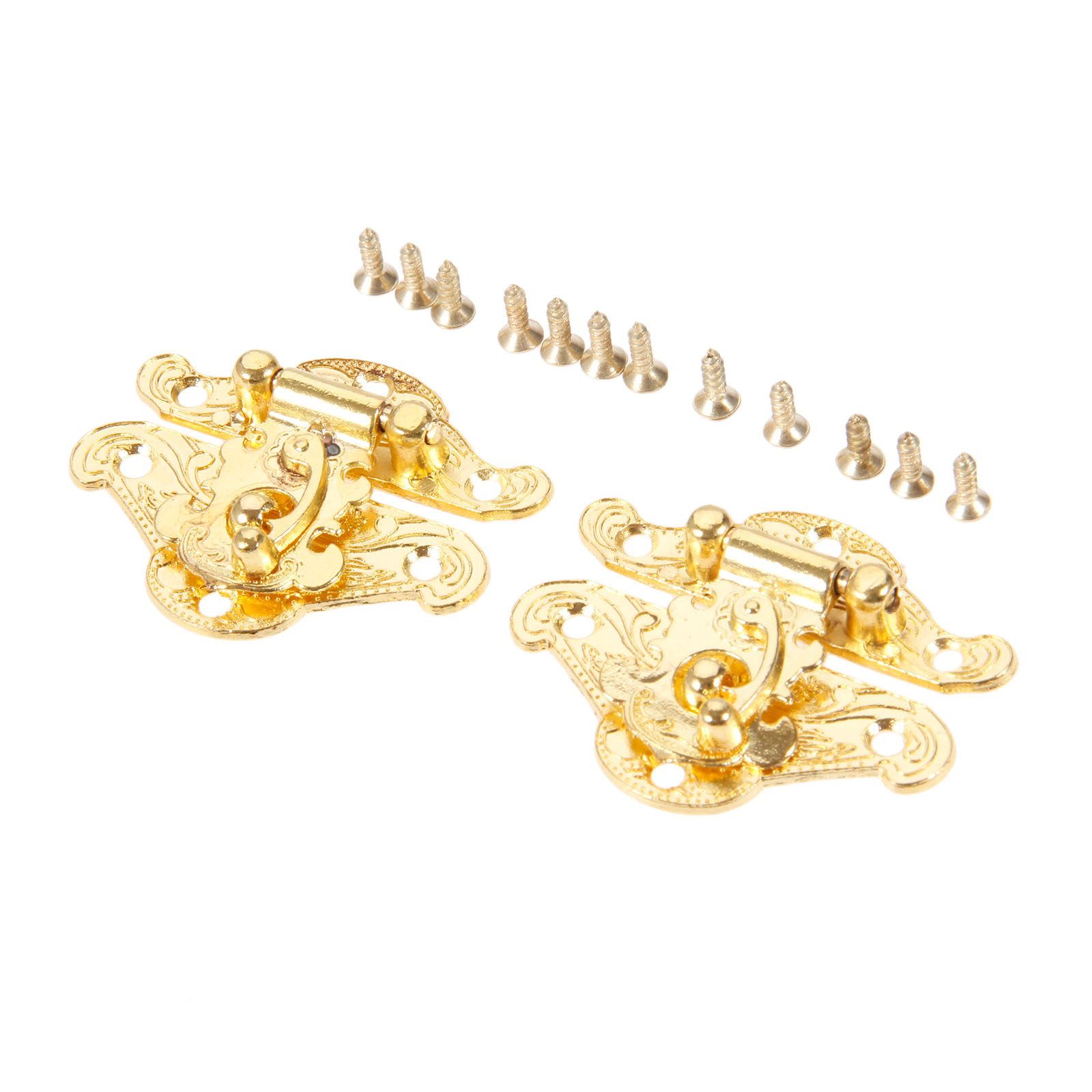 DRELD 2Pcs Antique Gold Box La - Furniture Hardware Gold ulasan dan harga