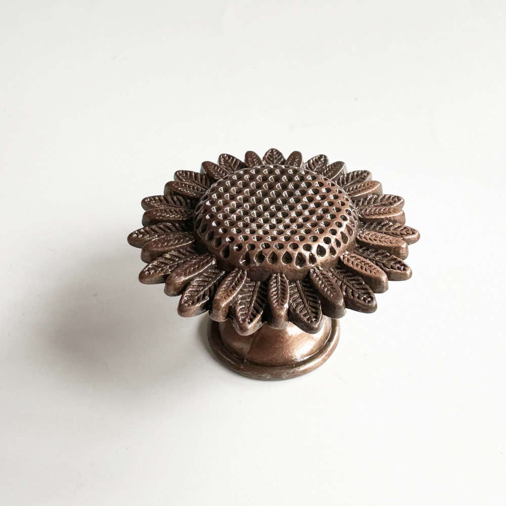 Vintage Sunflower Cabinet Knob - Vintage Furniture Hardware Replacement ulasan dan harga