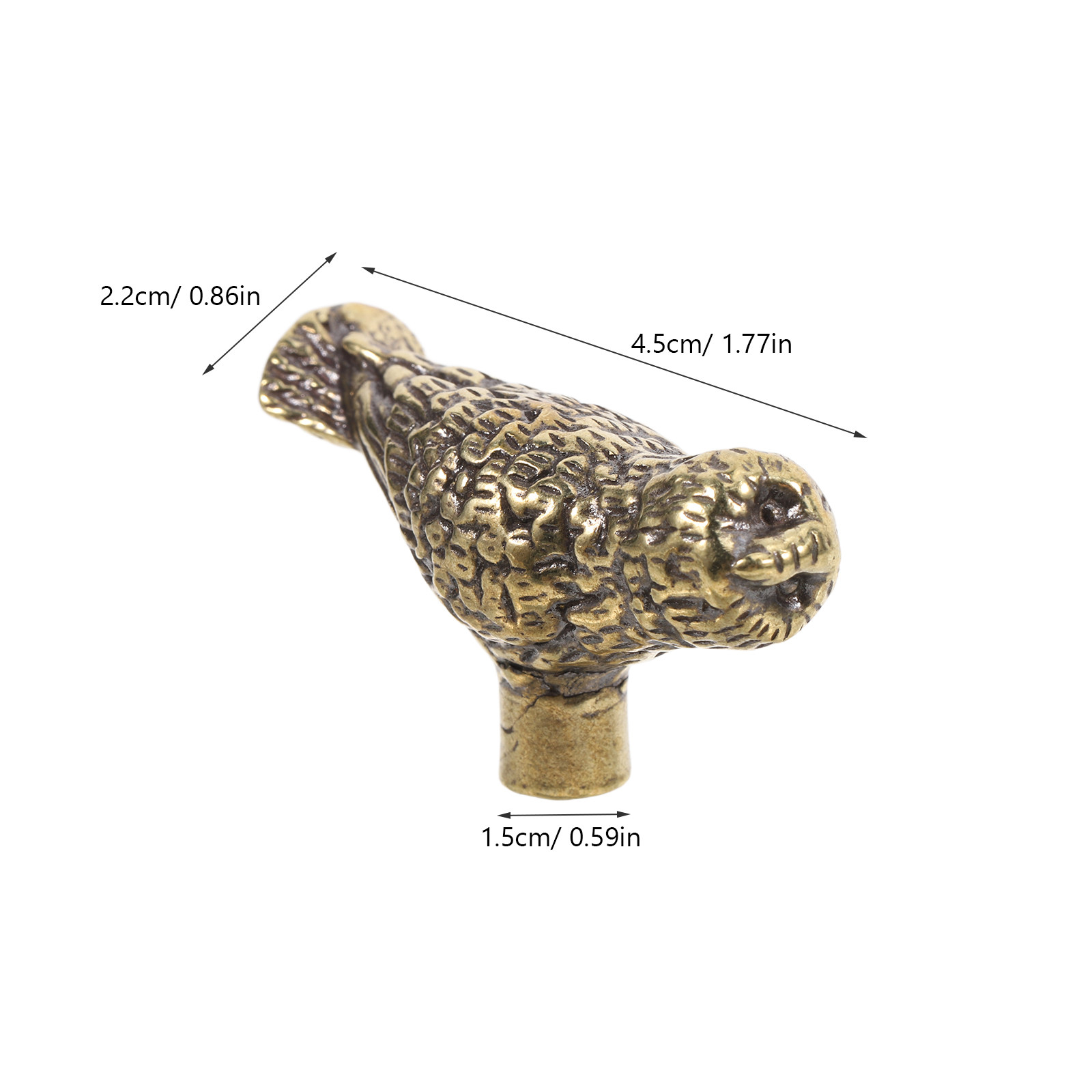 2Pcs Vintage Brass Owl Cabinet - Unique Furniture Hardware ulasan dan harga