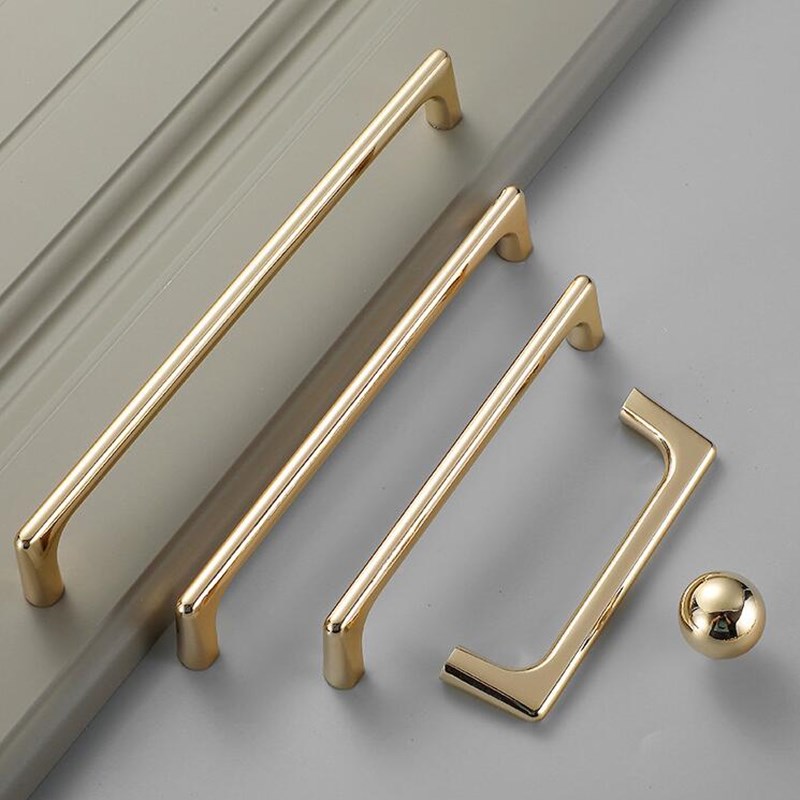 Zinc Alloy Bright Gold Kitchen - Furniture Hardware Gold ulasan dan harga
