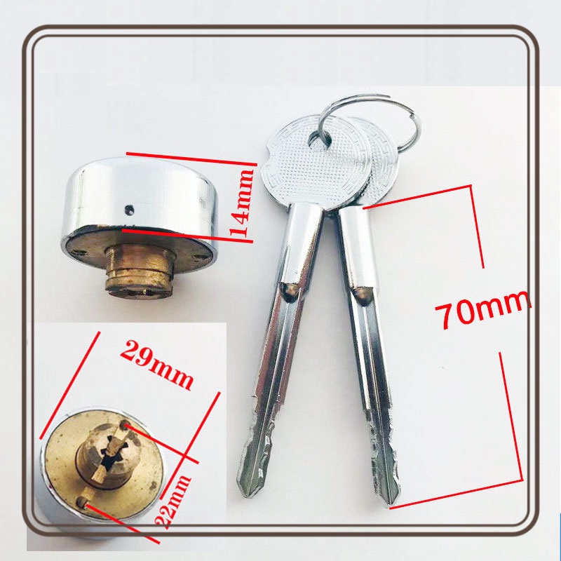 Safe Lock Core Cross Key Emerg - Furniture Hardware Suppliers ulasan dan harga