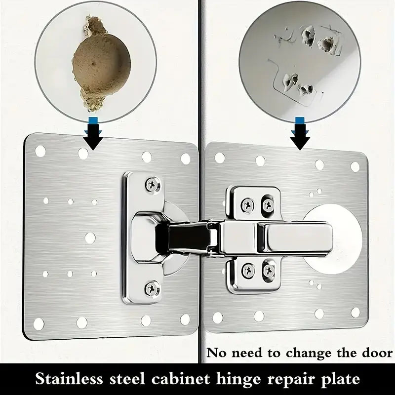 Cabinet Door Hinge Repair Plat - Furniture Hardware Replacement Parts ulasan dan harga