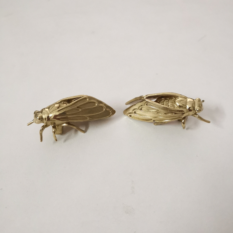 Brass Cicada Hardware Handle B - Unique Furniture Hardware ulasan dan harga