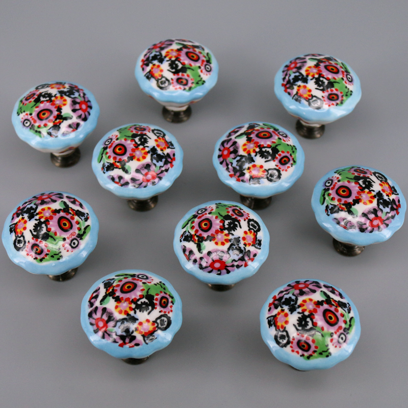 10PCS Colored Ceramic Knobs Un - Unique Furniture Hardware ulasan dan harga