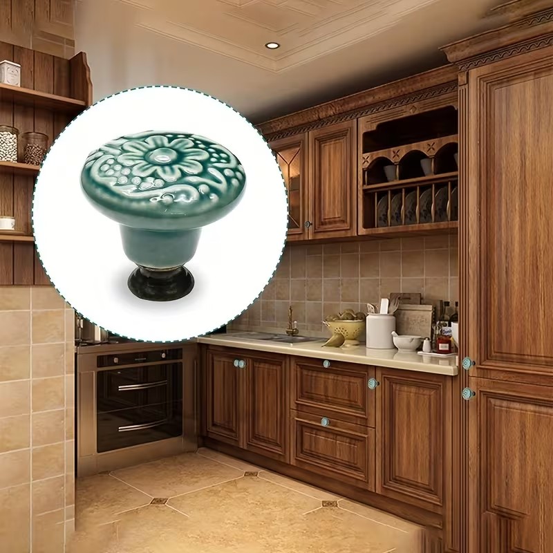 12pcs Ceramic Cabinet Knobs, F - Furniture Hardware Suppliers ulasan dan harga