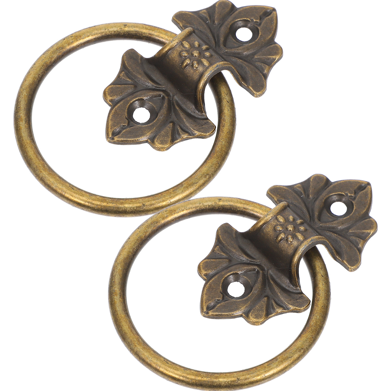 2Pcs Vintage Circle Ring Drawe - Vintage Furniture Hardware Replacement ulasan dan harga