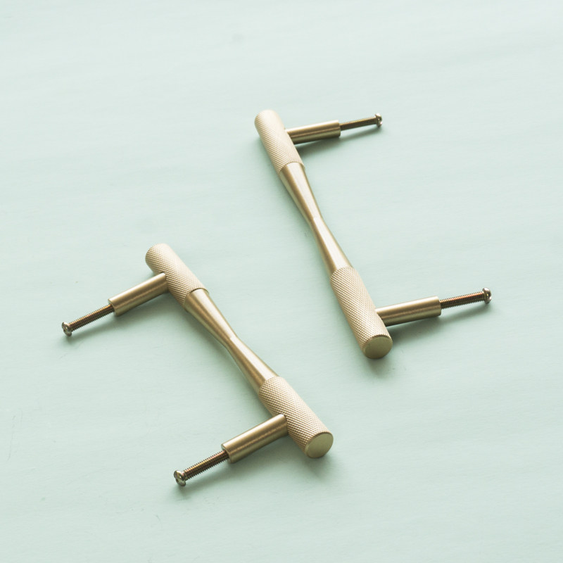 Nordic Light Luxury Brass Knur - Furniture Hardware Gold ulasan dan harga
