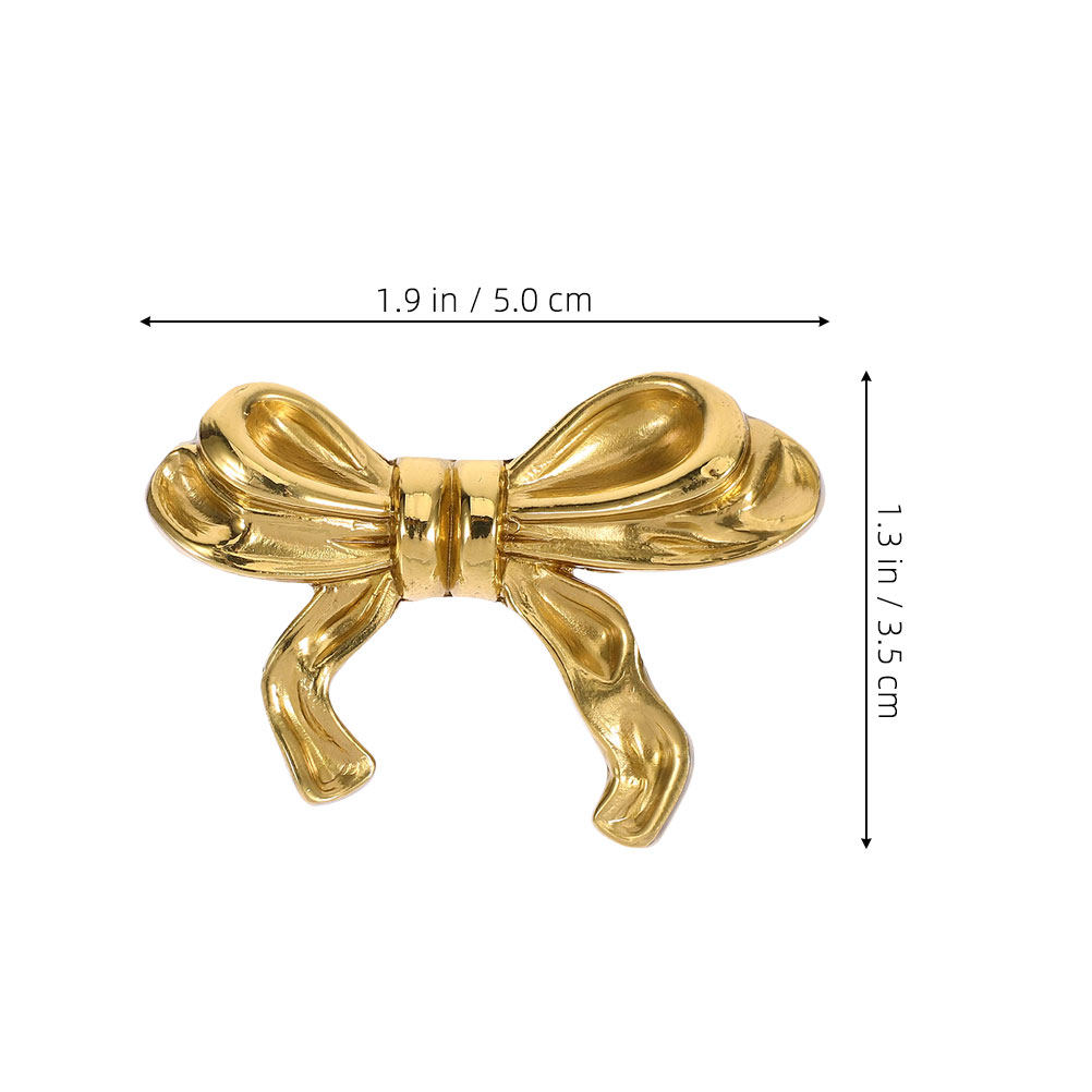 2Pcs Brass Bowknot Cabinet Han - Vintage Furniture Hardware Replacement ulasan dan harga