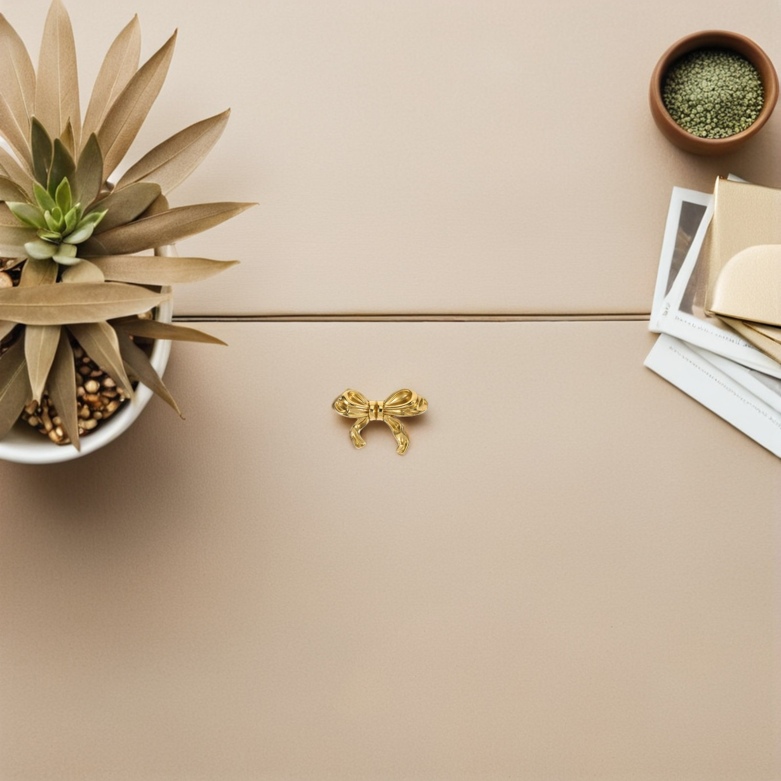 2Pcs Brass Bowknot Cabinet Han - Vintage Furniture Hardware Replacement ulasan dan harga