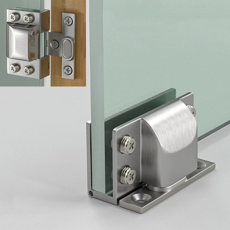Non-perforated Glass Hinges Hi - Furniture Hardware Replacement Parts ulasan dan harga