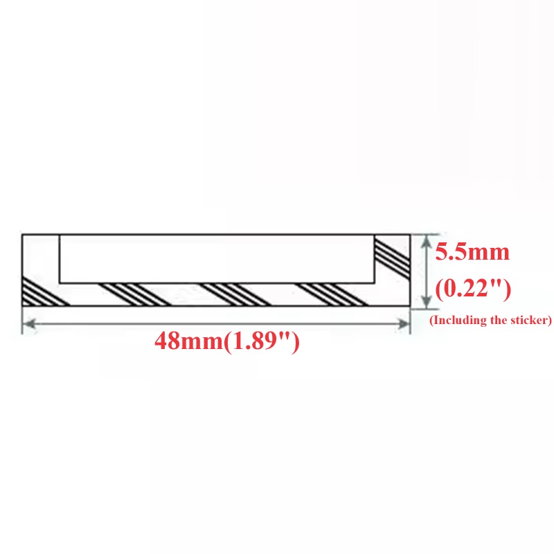 4Pcs Aluminum Round Sticking T - Furniture Hardware Gold ulasan dan harga