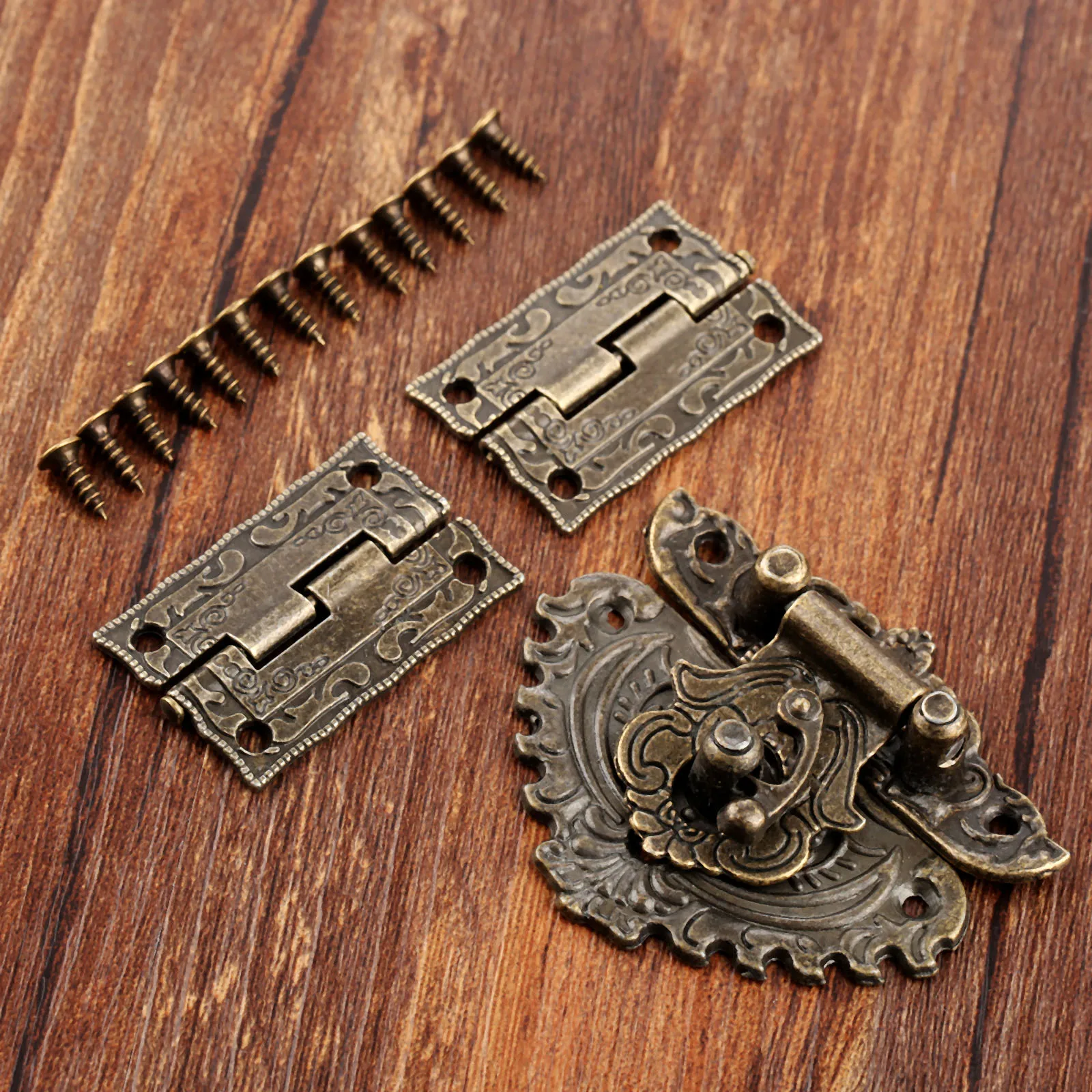 3pcs/set Antique Bronze Padloc - Furniture Hardware Replacement Parts ulasan dan harga