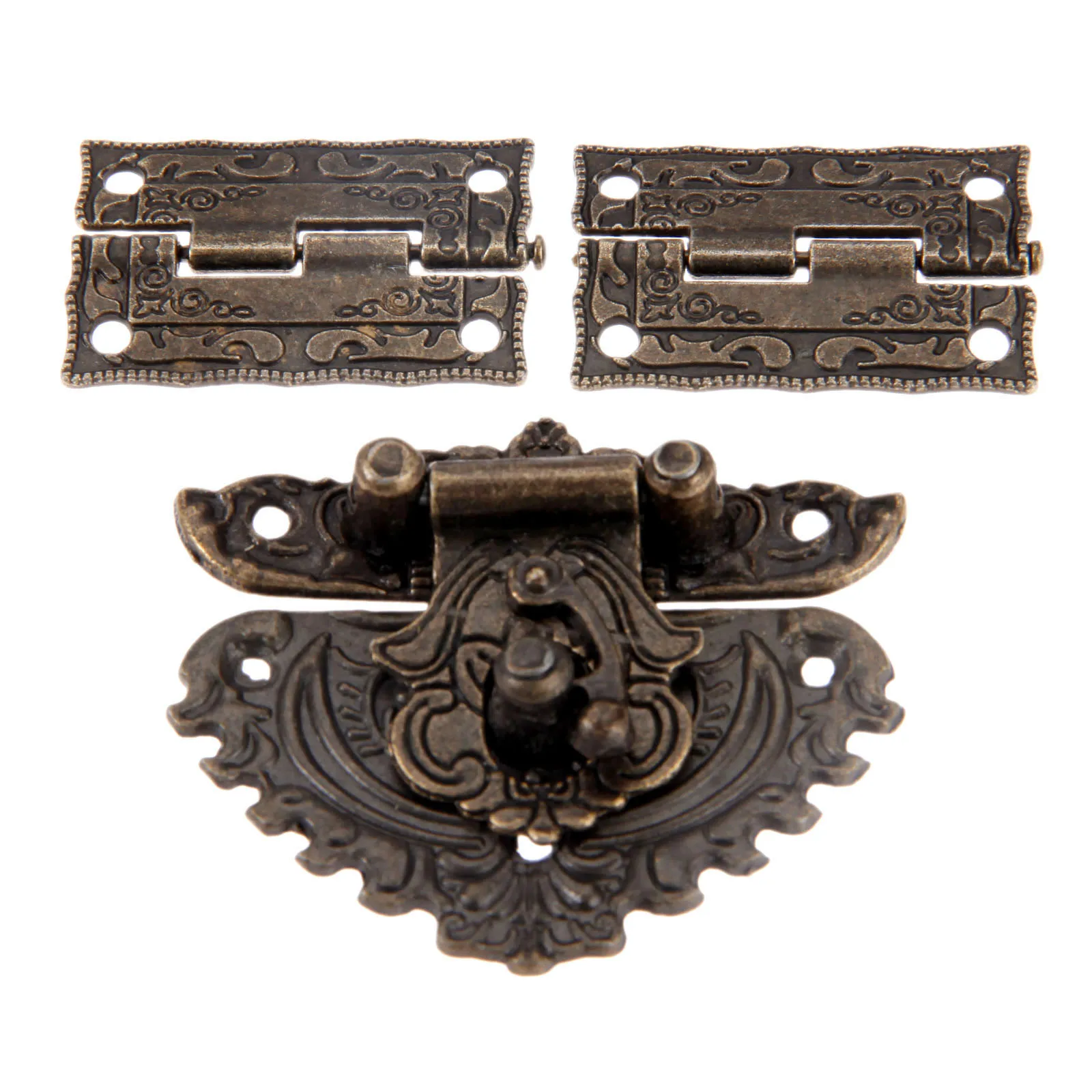 3pcs/set Antique Bronze Padloc - Furniture Hardware Replacement Parts ulasan dan harga