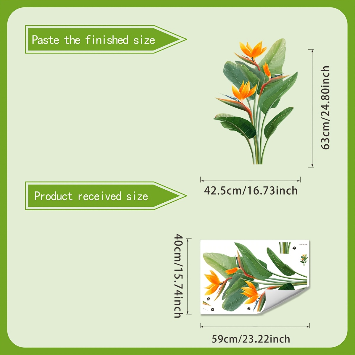 1 Piece of Jungle Leaf Wall St - Furniture Paradise & Hardware Ghaziabad ulasan dan harga