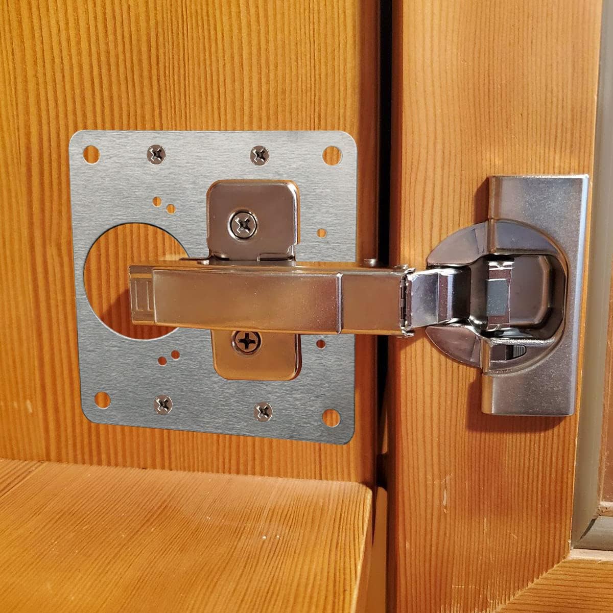 Cabinet Door Hinge Repair Plat - Furniture Hardware Replacement Parts ulasan dan harga