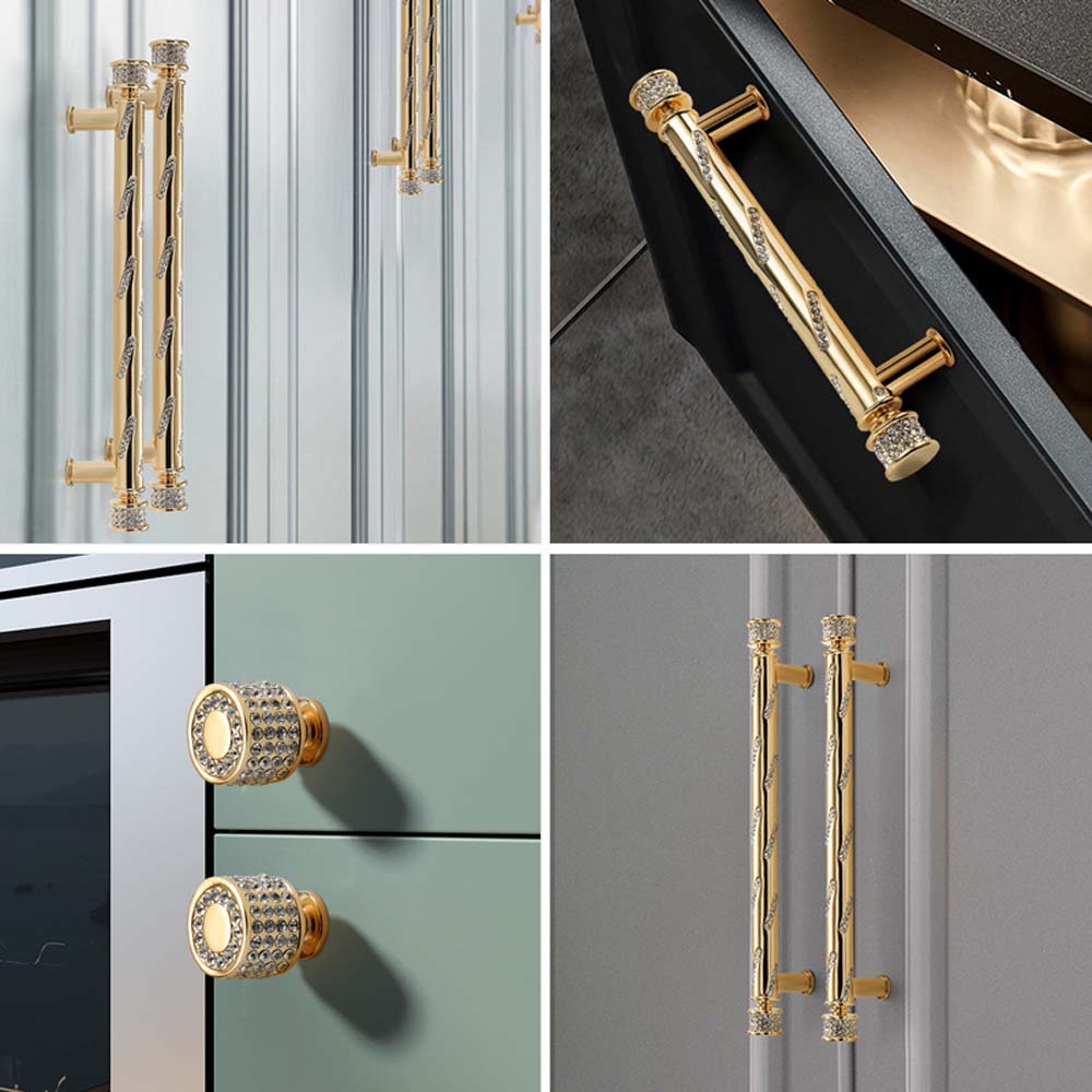 Gold Light Luxury Cabinet Draw - Furniture Hardware Gold ulasan dan harga