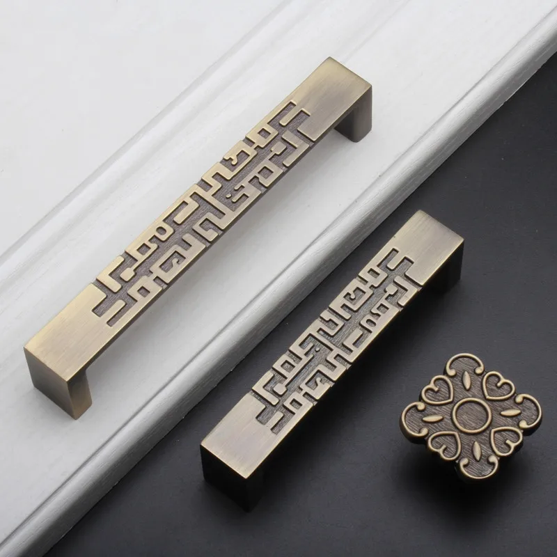 2 pcs Chinese Style Drawer Dra - Unique Furniture Hardware ulasan dan harga