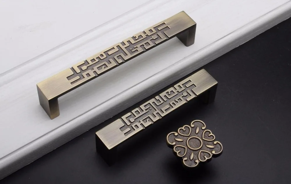 2 pcs Chinese Style Drawer Dra - Unique Furniture Hardware ulasan dan harga