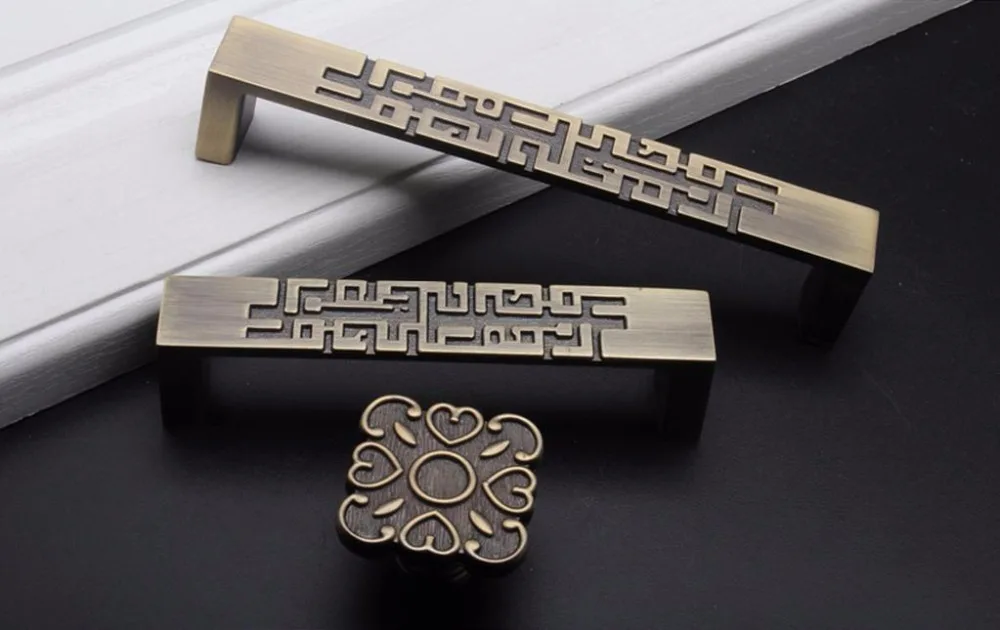 2 pcs Chinese Style Drawer Dra - Unique Furniture Hardware ulasan dan harga