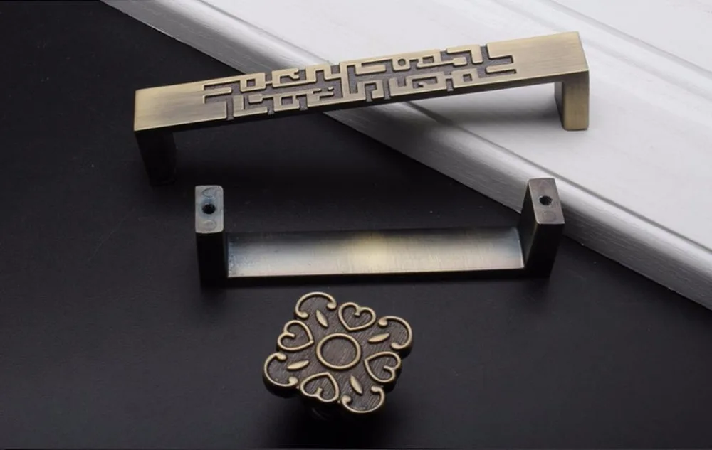 2 pcs Chinese Style Drawer Dra - Unique Furniture Hardware ulasan dan harga