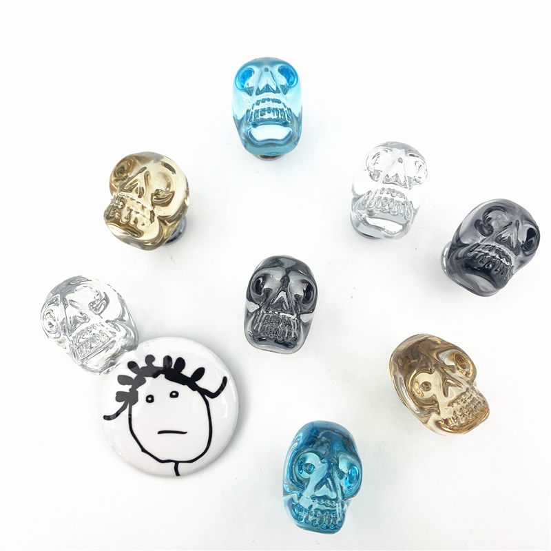 LCH  Clear Crystal Skull Shape - Unique Furniture Hardware ulasan dan harga