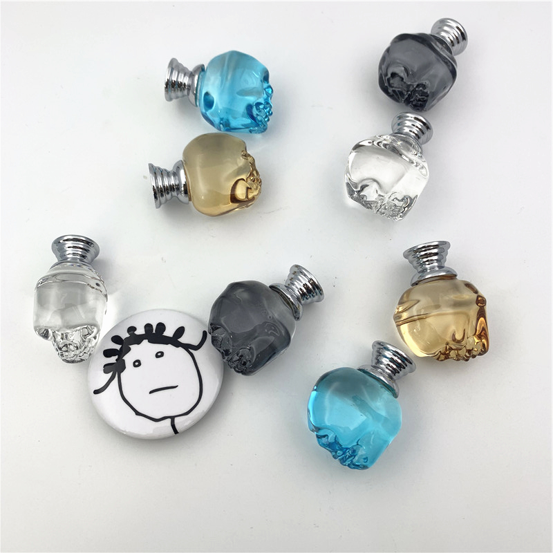 LCH  Clear Crystal Skull Shape - Unique Furniture Hardware ulasan dan harga