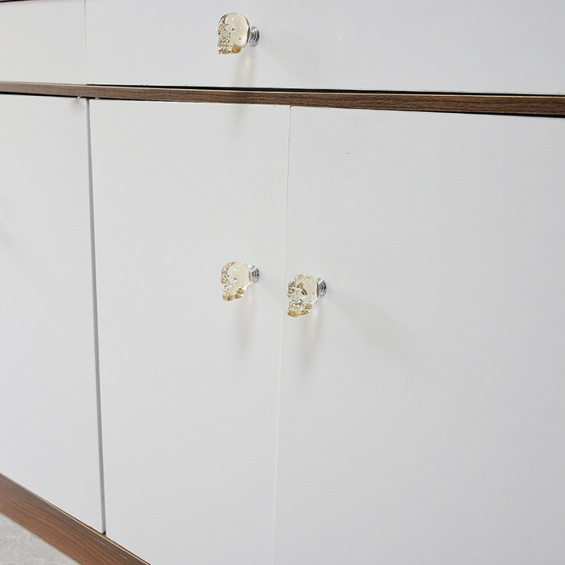 Skull Crystal Glass Knobs Cupb - Furniture Hardware Trends ulasan dan harga