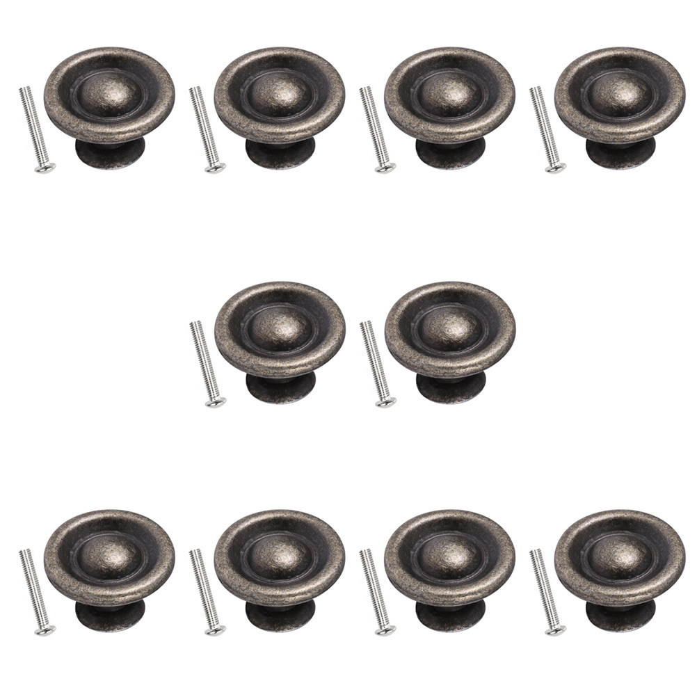 10pcs Retro Round Handle Alloy - Vintage Furniture Hardware Replacement ulasan dan harga