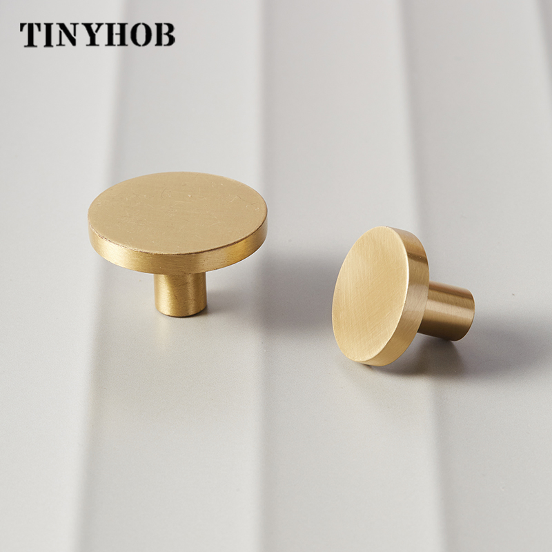 Round Brass Dresser Knobs Draw - Furniture Hardware Gold ulasan dan harga